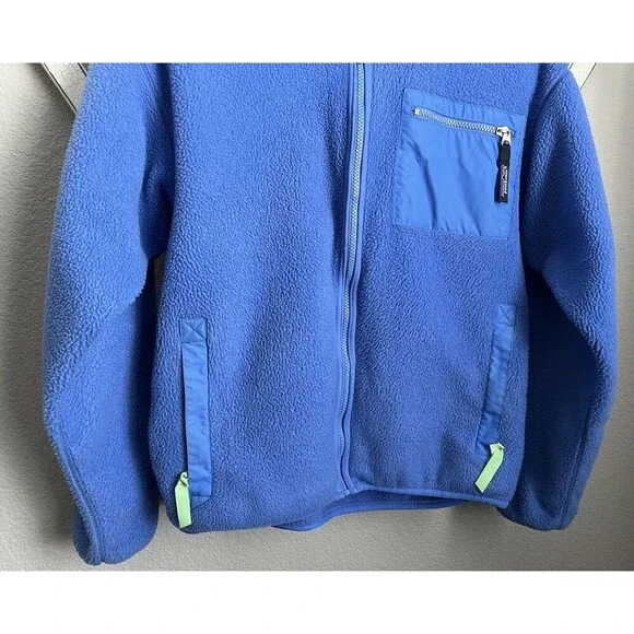 Vintage Patagonia Women’s 12 Full Zip Fleece Jacket Blue - Made in USA - Picture 3 of 8